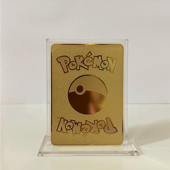 “2” Pokemon M Charizard GX & Charizard GX METAL GOLD CARD Gift/Display/Fan Art - Picture 4 of 4